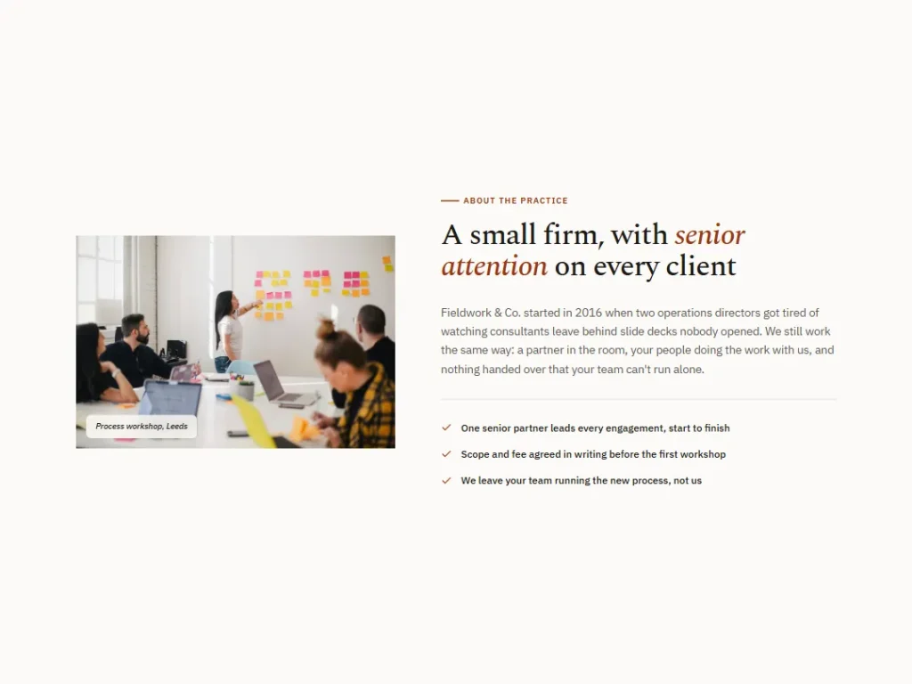 Linen — Practice Story, Rust — About template