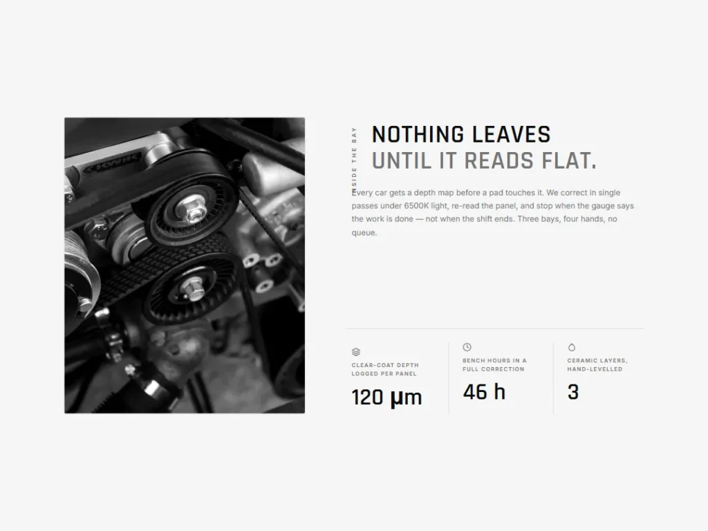 Lustra — Gauge Proof Automotive About — About template