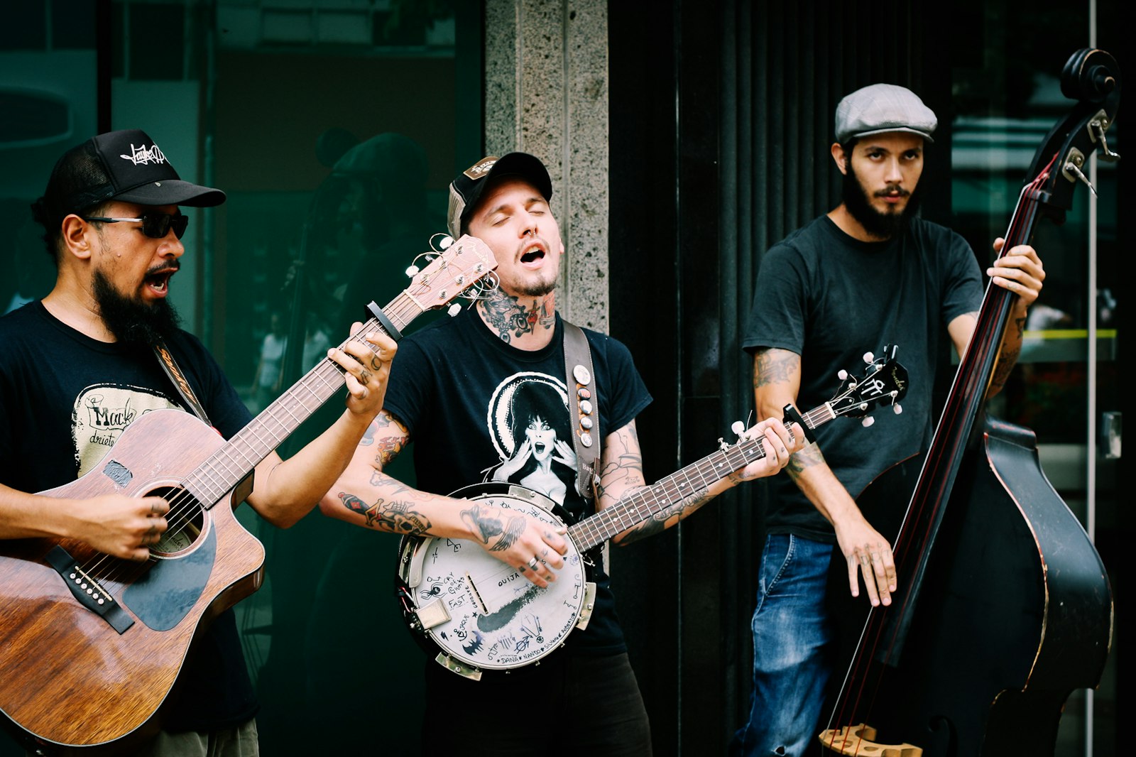 Band performing on stage