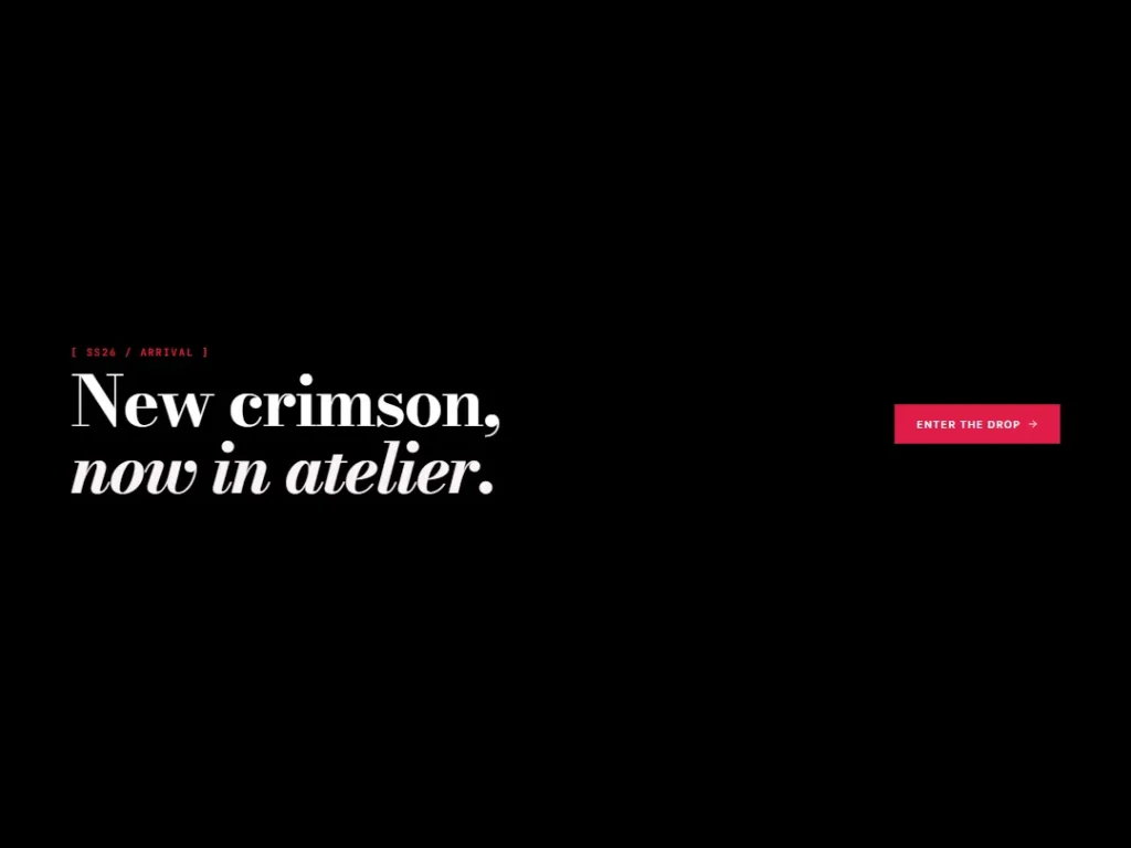 Runway — Crimson Offset Banner — Banner template
