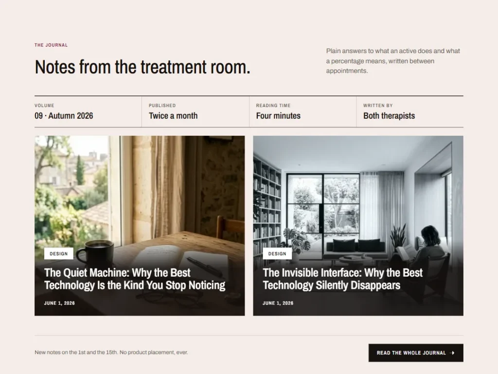 Titre — Journal Masthead Blog Feed — Blog Feed template