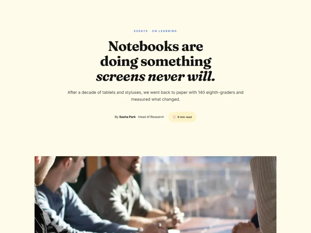 Blog Post — Cream Study — Blog Post template
