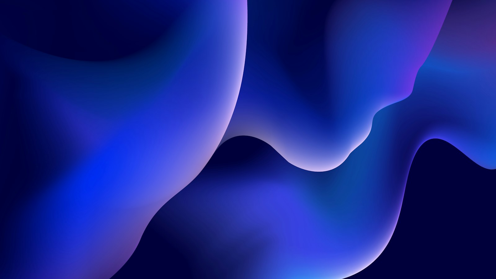 Blue and violet abstract blobs