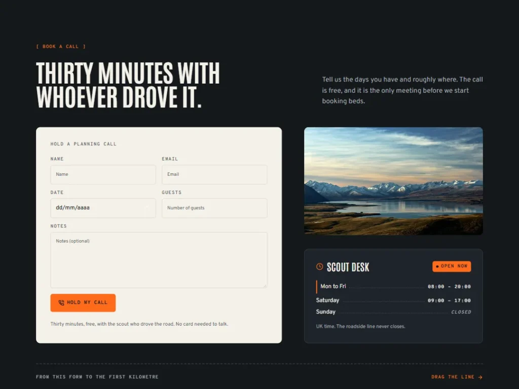 Detour — Planning Call Booking — Booking template