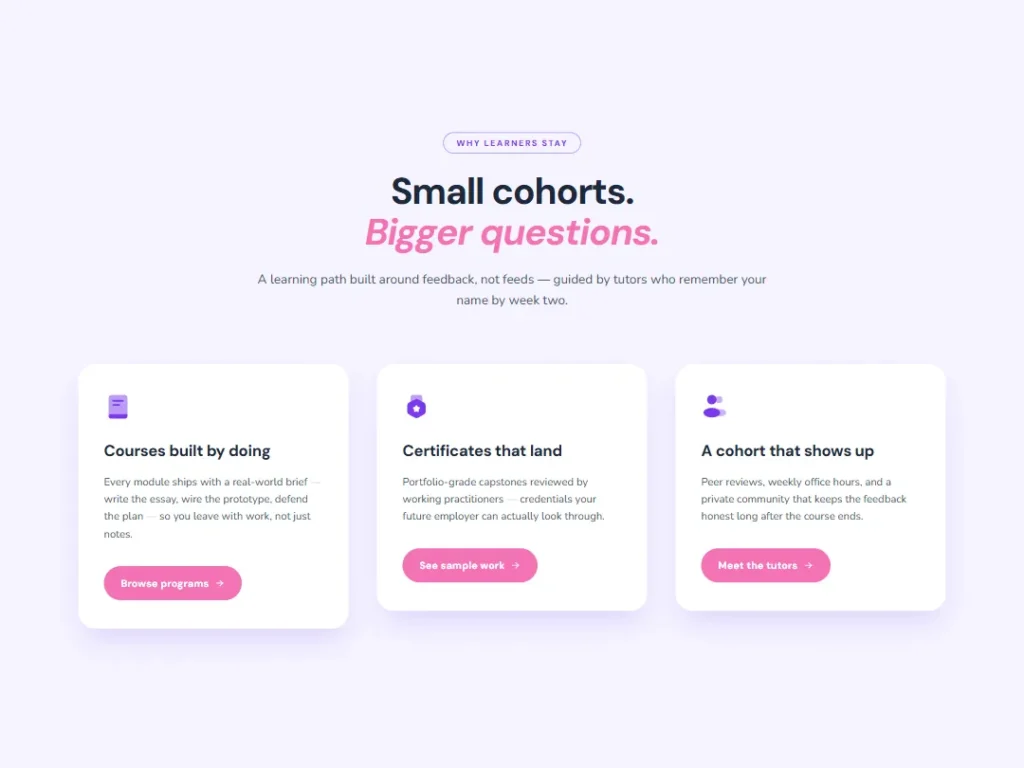 Learn Clay — Violet Trio — Cards template