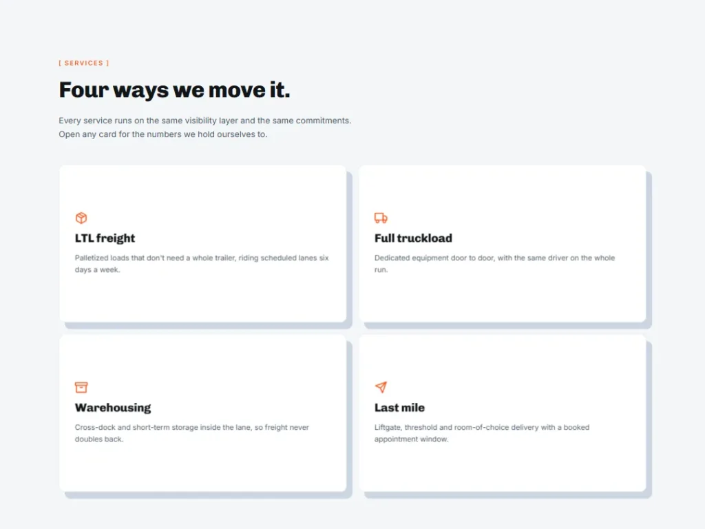 Milepost — Service Flip Cards — Cards template