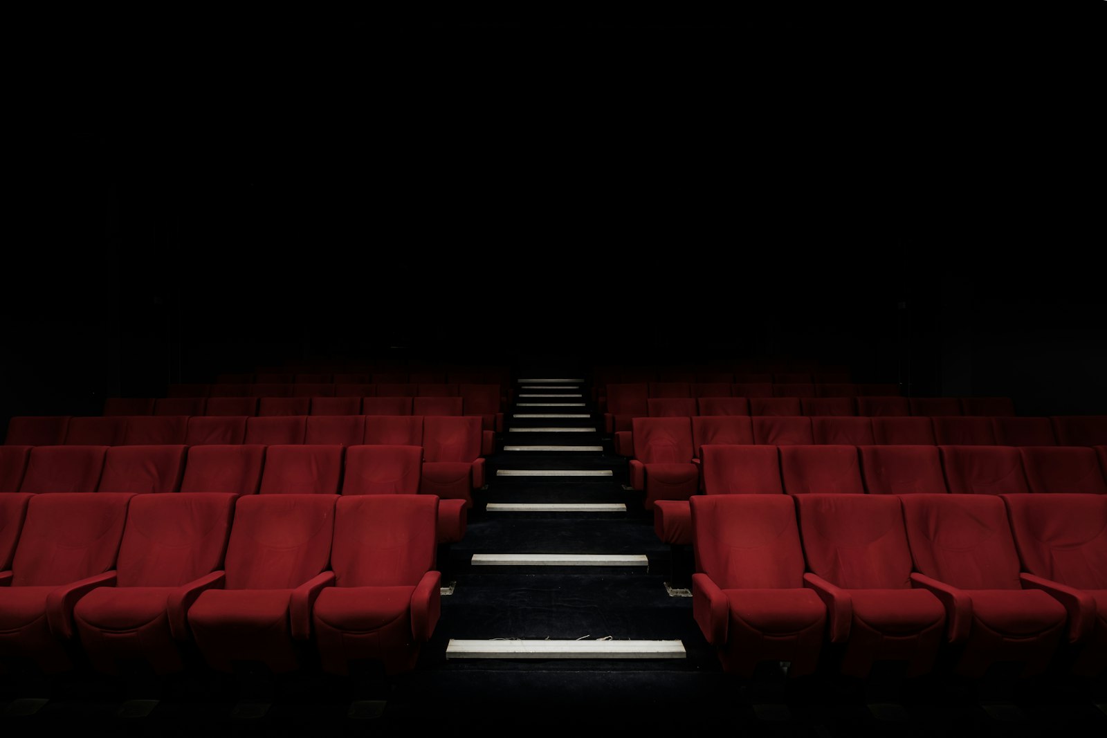 Red cinema curtain