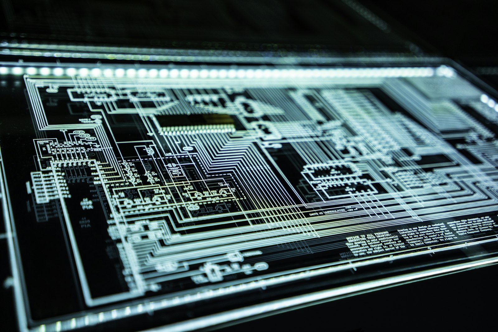 Circuit board in close-up