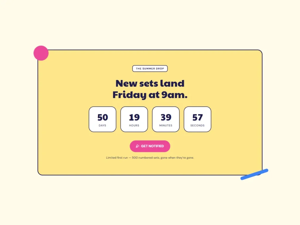 Gumball — Drop Band Countdown — Countdown template