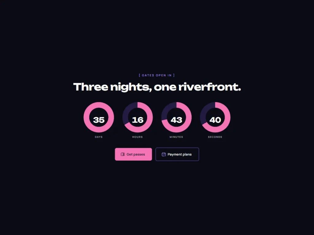 Nightbloom — Gates Open Rings — Countdown template