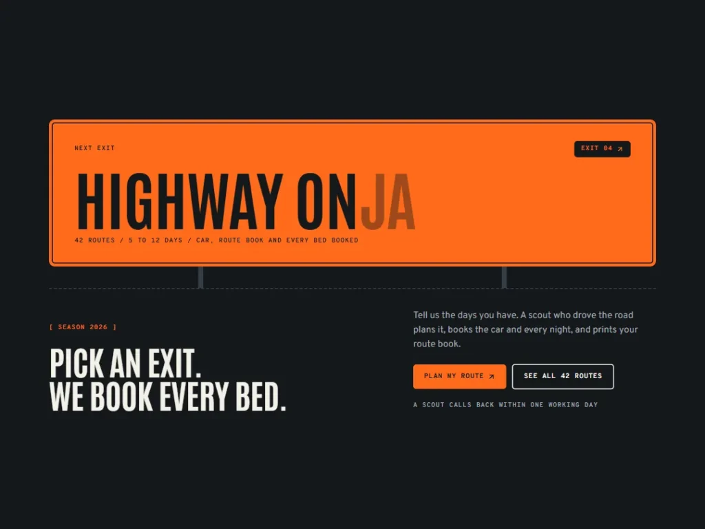 Detour — Next Exit CTA — CTA template