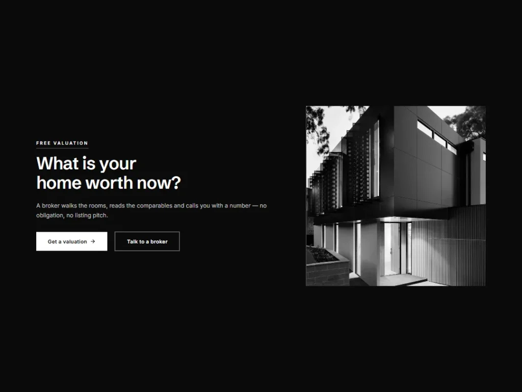 Lintel — Valuation Band CTA — CTA template