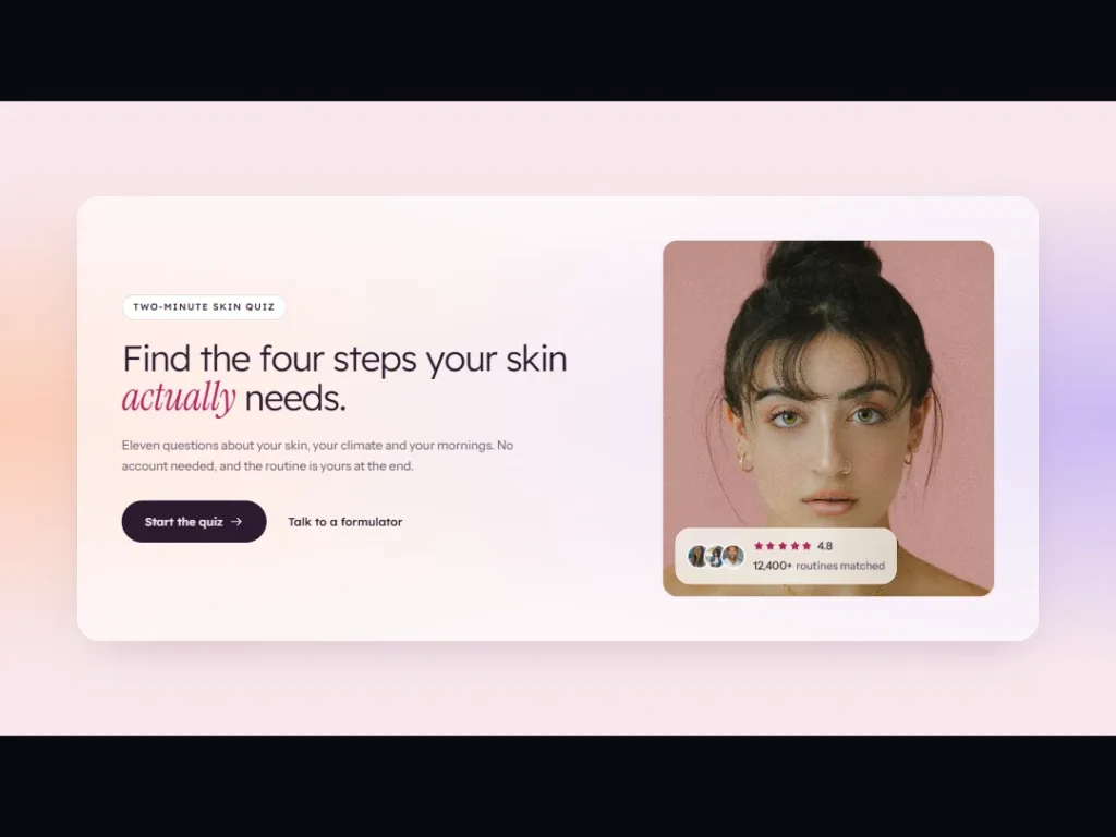 Opaline — Quiz Slab Skincare CTA — CTA template