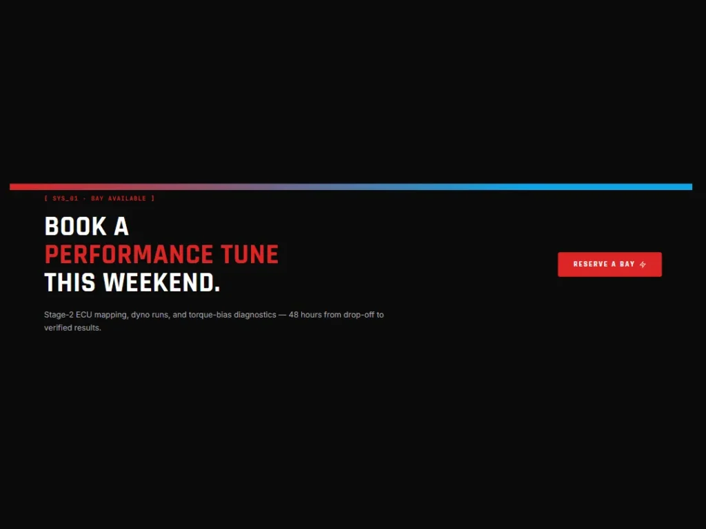 Redline HUD — Carbon Automotive CTA — CTA template