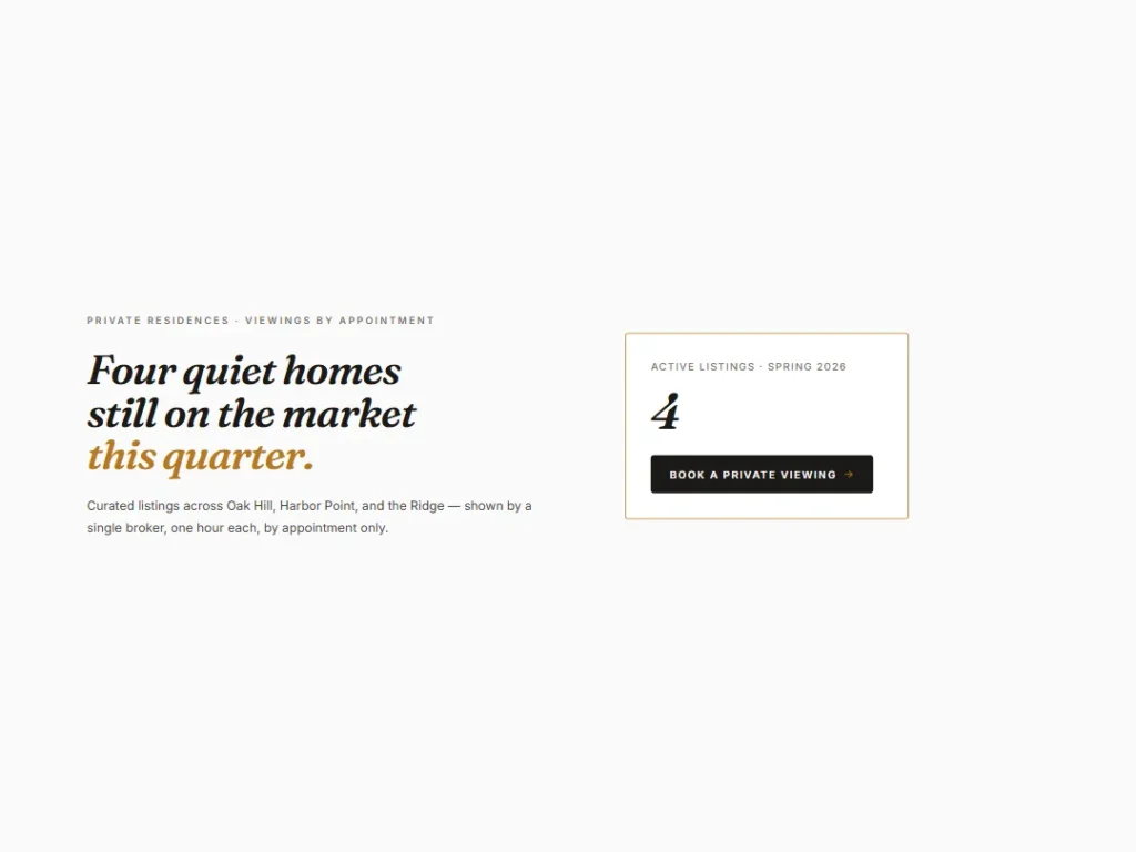 Residences — Brass Ivory CTA — CTA template