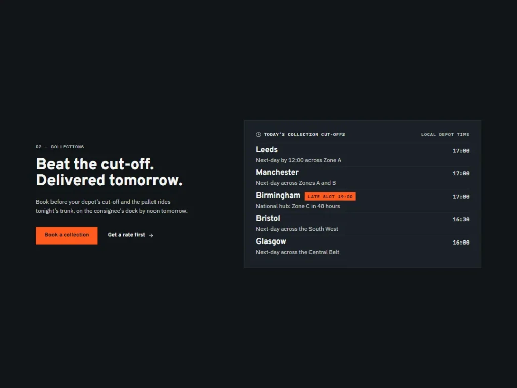 Waybill — Cut-off Board Logistics CTA — CTA template