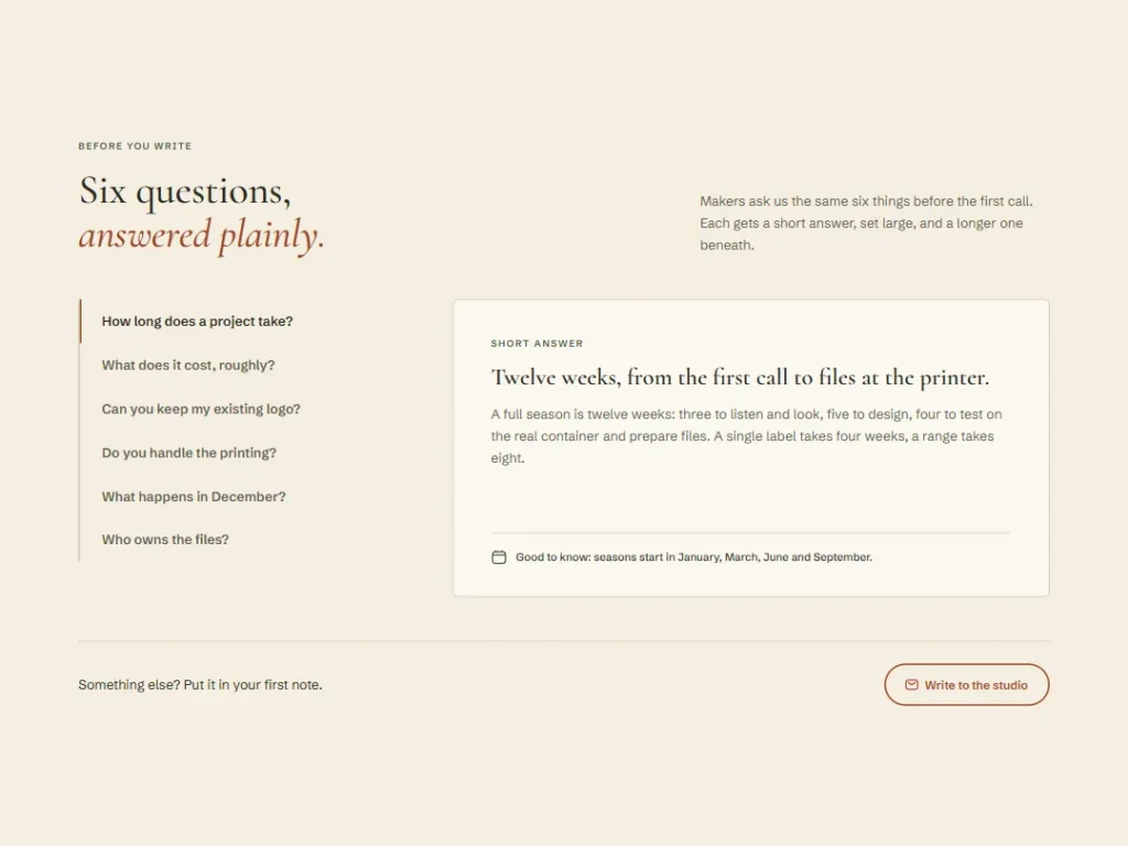 Fallow — Plain Answers FAQ — FAQ template