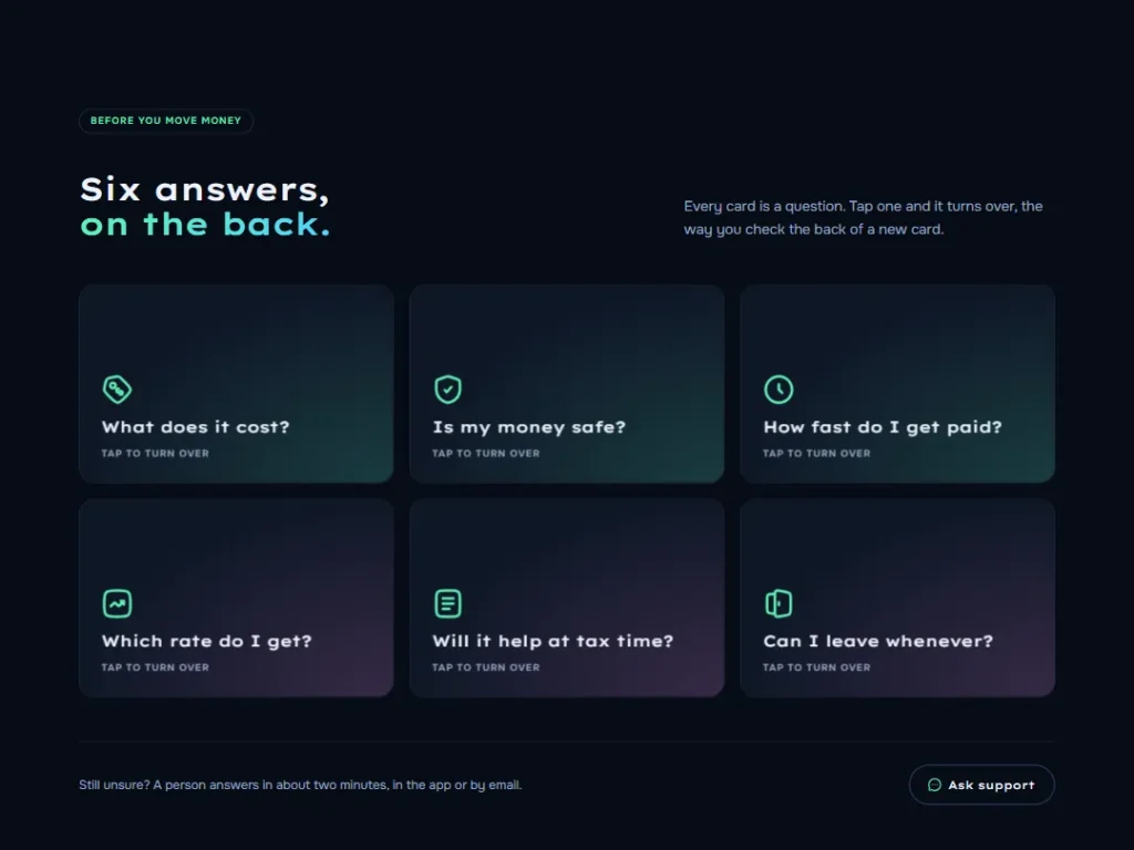 Nostro — Card Backs FAQ — FAQ template