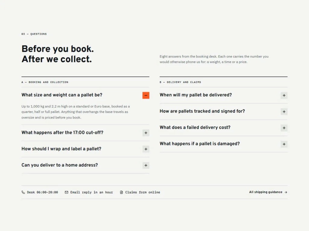 Waybill — Twin Index Logistics FAQ — FAQ template