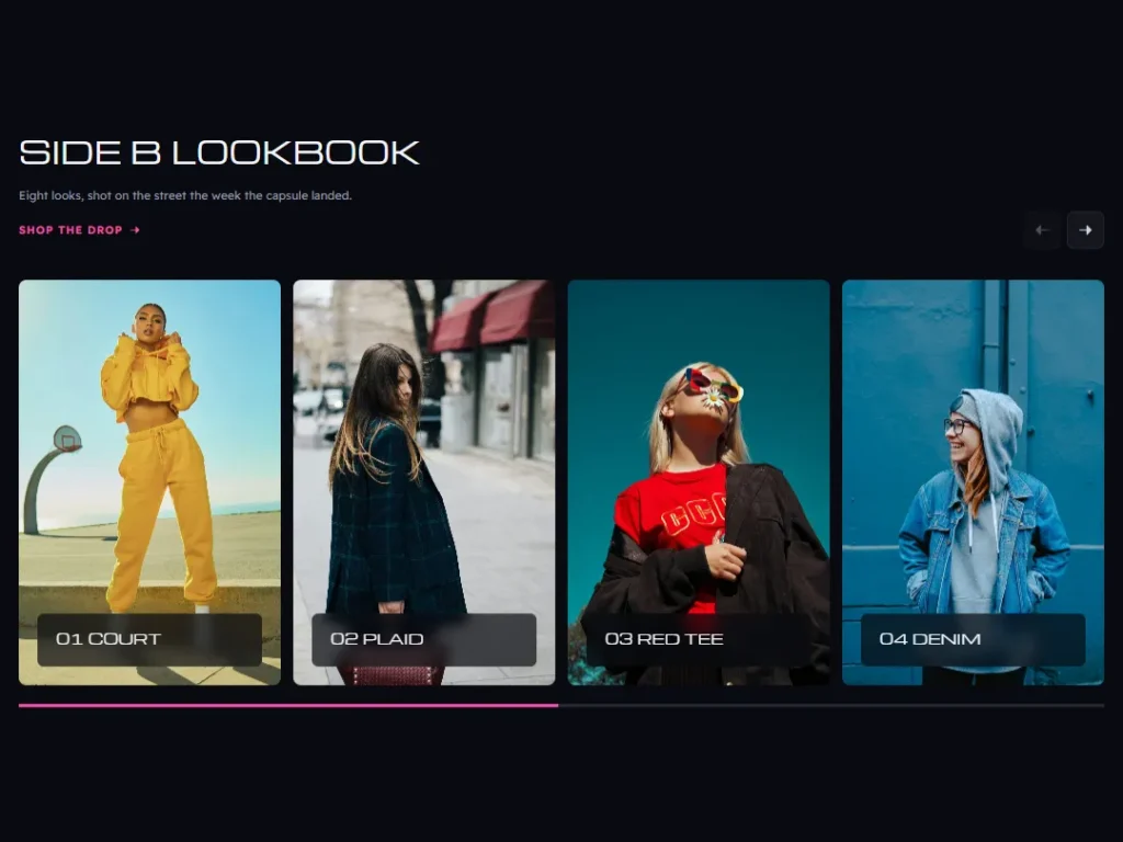 Minidisc Lookbook Reel — Streetwear Gallery — Gallery template