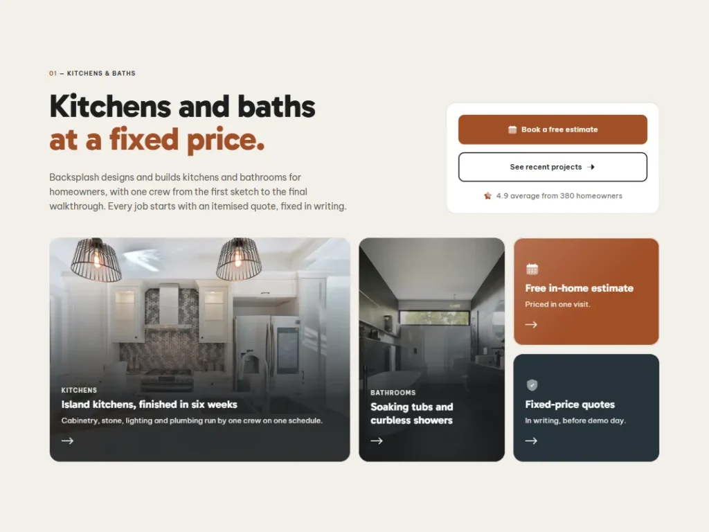 Backsplash Room Mosaic — Kitchen & Bath Remodeler Hero — Hero template