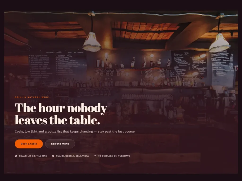 Sobremesa — Melt Bar Hero — Hero template