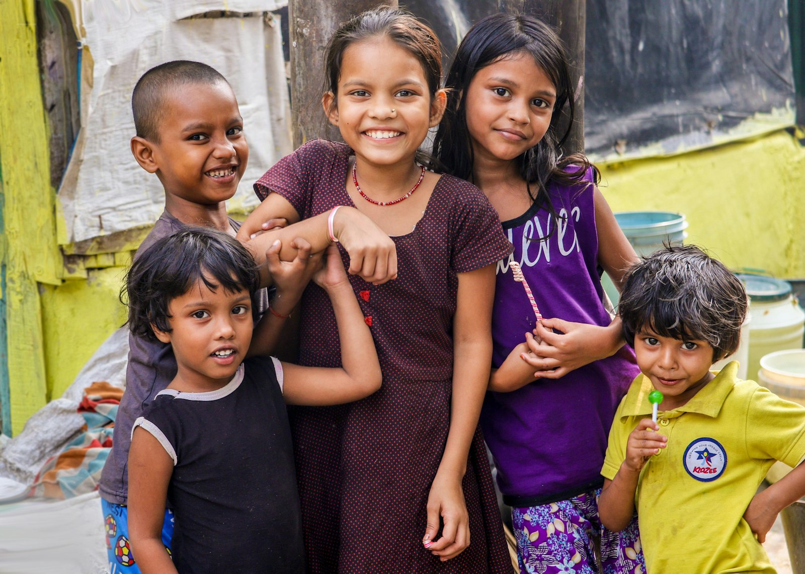 Group of smiling children