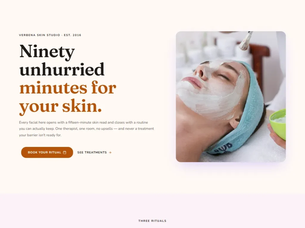 Landing — Clay Ritual — Landing template