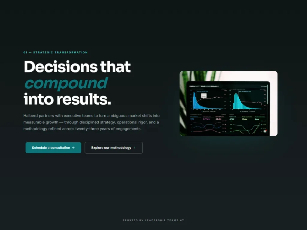 Landing — Consulting Strategic — Landing template