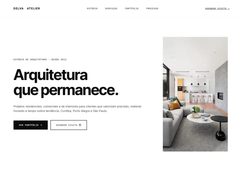 Landing — Delva Atelier — Landing template