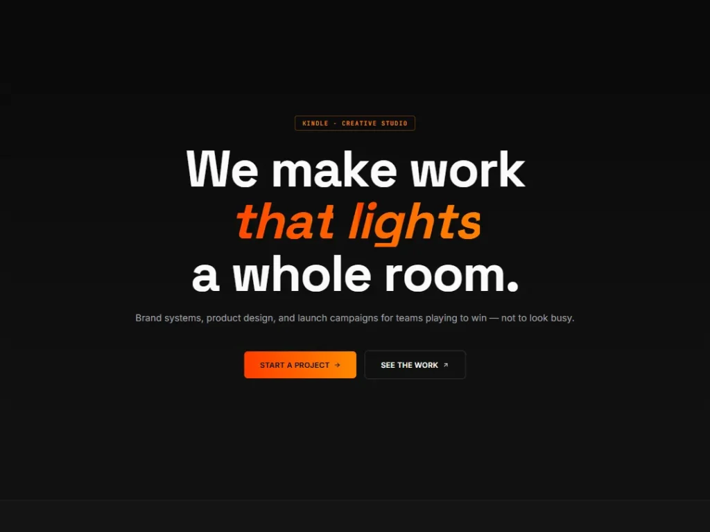 Landing — Fire Studio — Landing template