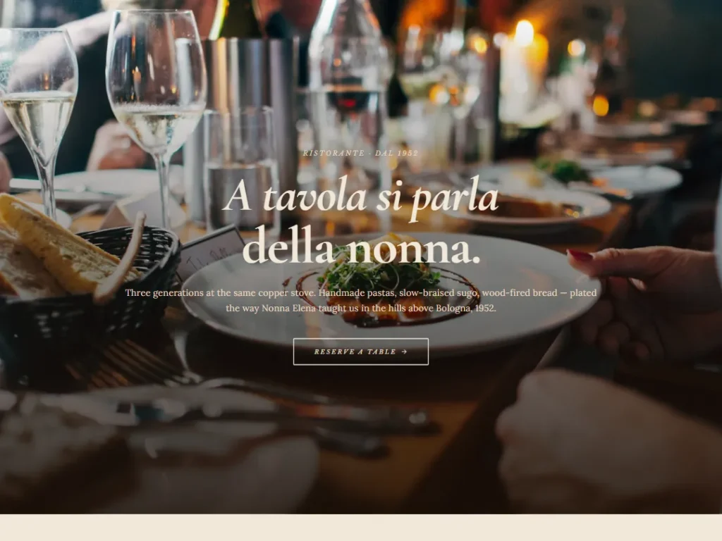 Landing — Heritage Ember — Landing template