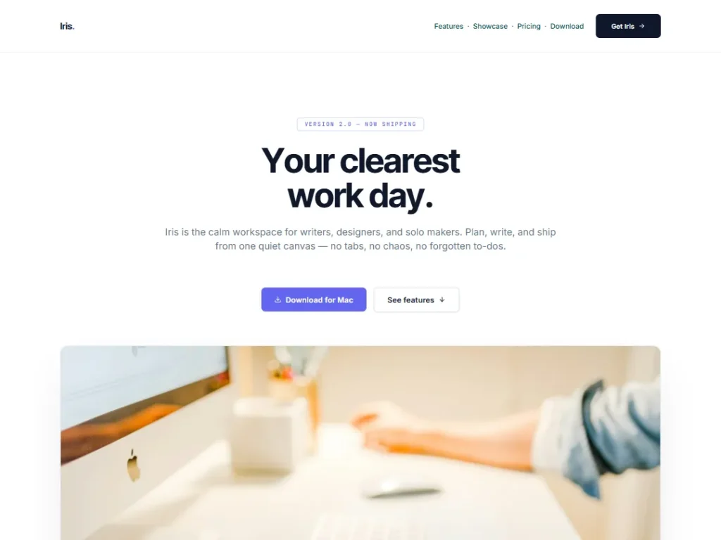 Landing — Iris Canvas — Landing template