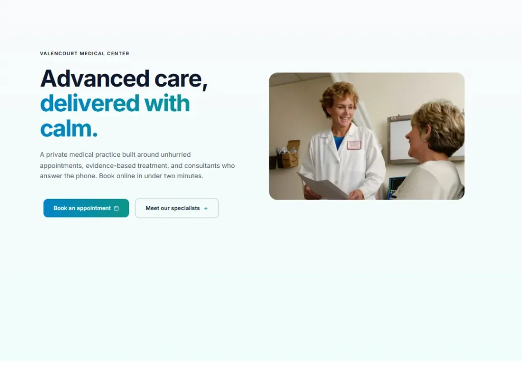 Landing — Medical Clinic — Landing template