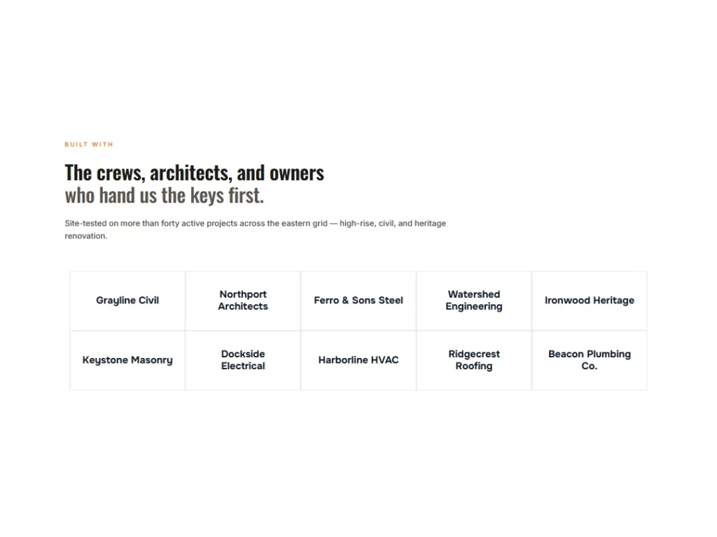 Blueprint Grid — Safety — Logos template