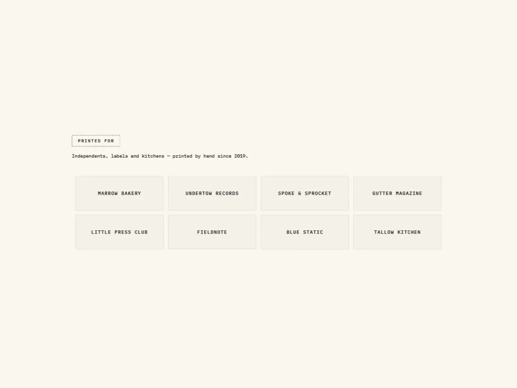 Risopress — Stamped Roster Logos — Logos template