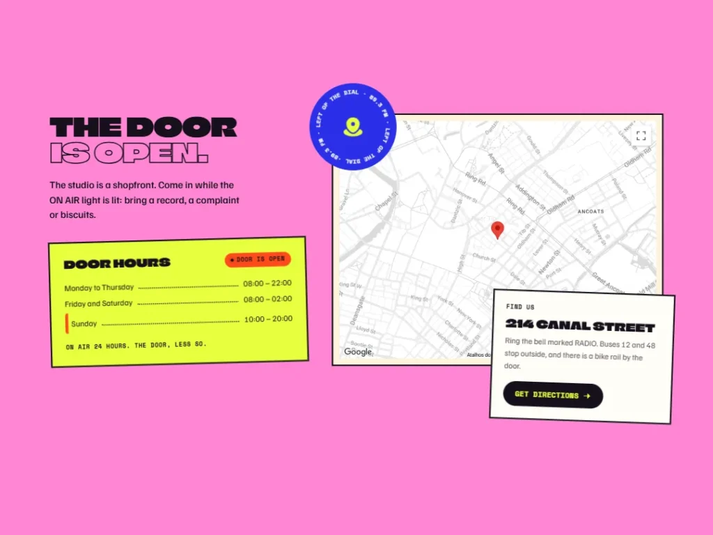 Crosstalk — Shopfront Poster Map — Map template