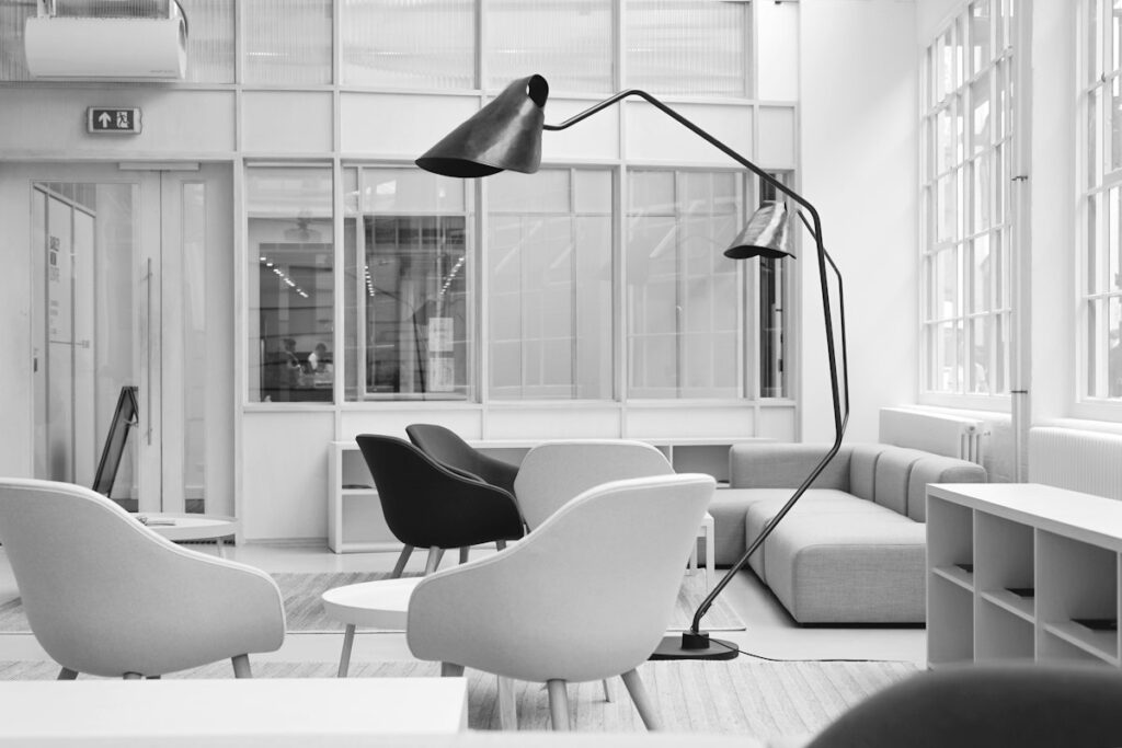 Minimal lounge interior