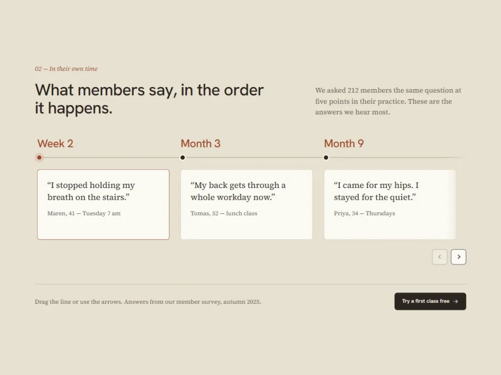 Andas — In Their Own Time Testimonials — Testimonials template