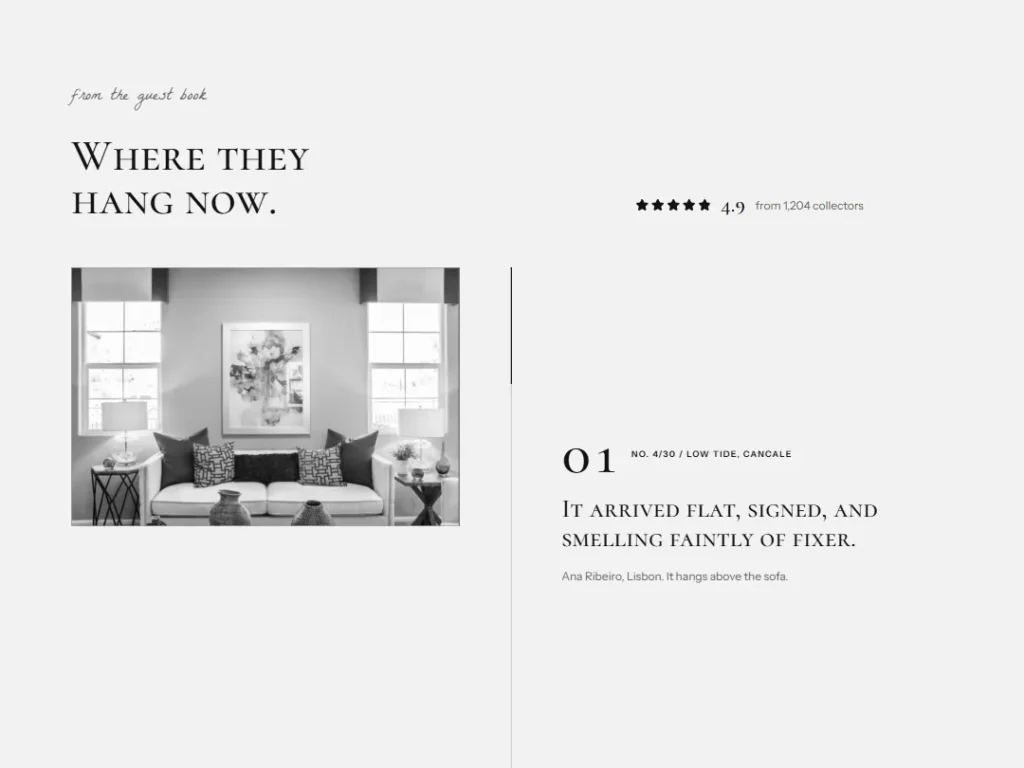 Argent — Where They Hang Testimonials — Testimonials template