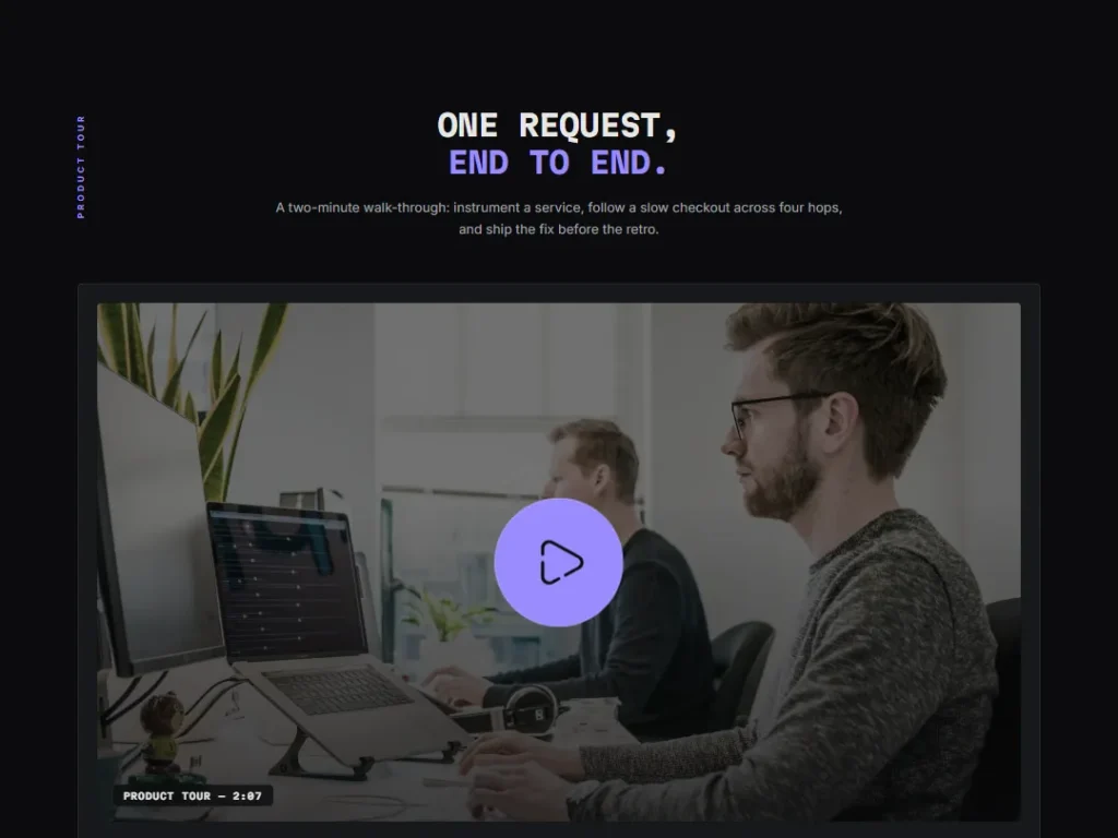 Hotpath — Product Tour Console — Video template