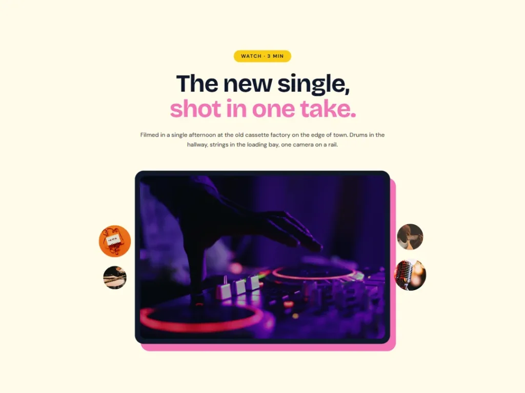 Memphis Tape — Music Video Block — Video template