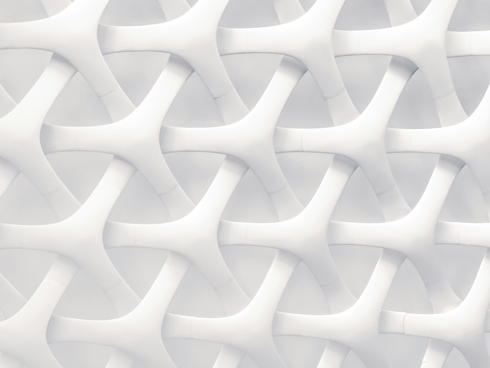 White three-dimensional pattern