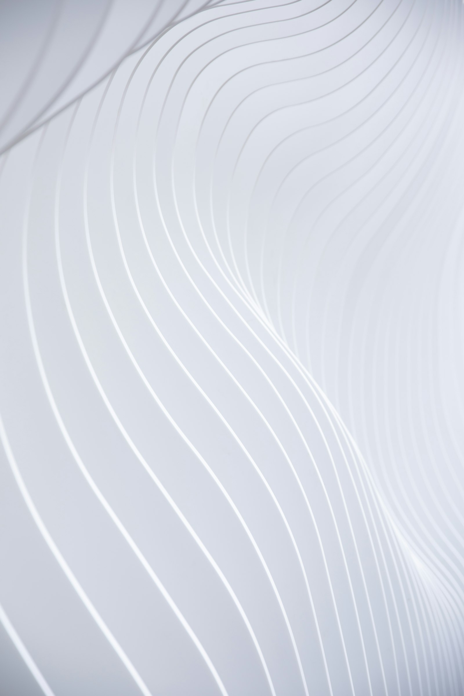 White silky abstract waves